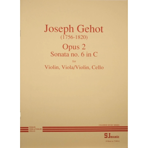 Gehot: Trio, opus 2 no. 6 in C