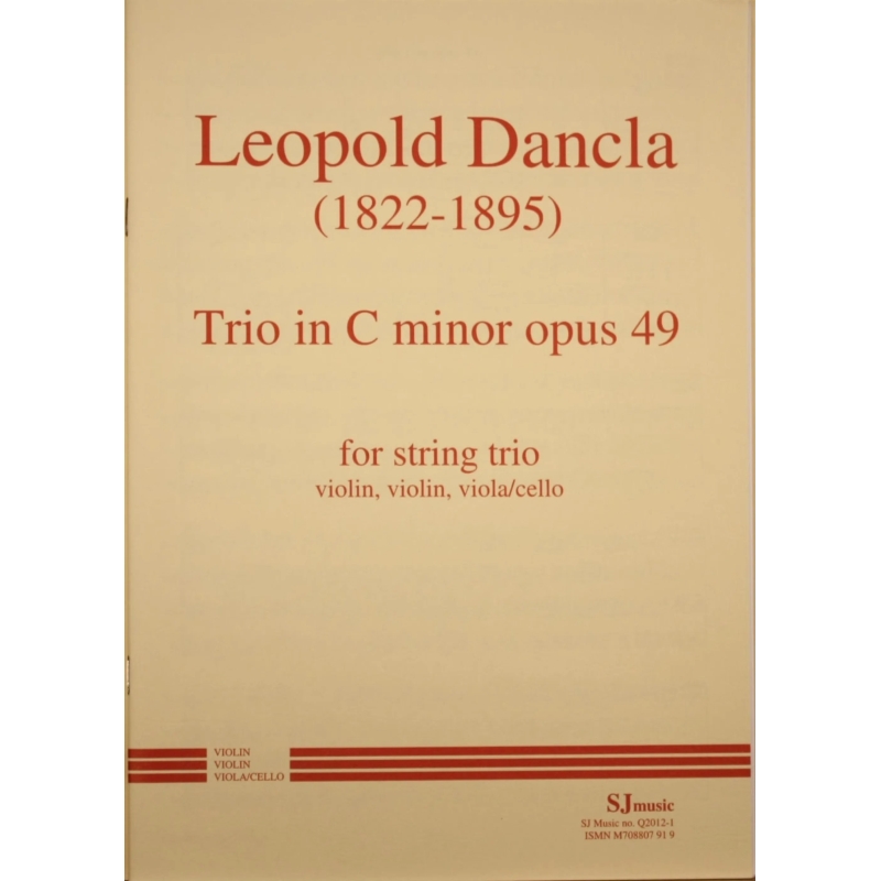 Dancla: Trio, opus 49 in C minor
