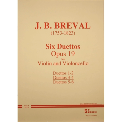 Bréval: Duets, opus 19 nos....