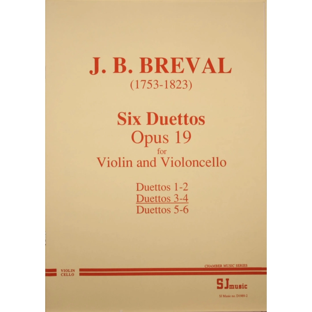 Bréval: Duets, opus 19 nos. 3-4