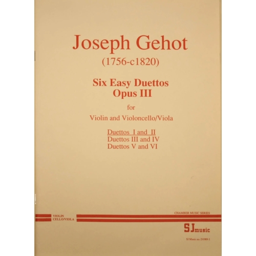 Gehot: Duets, opus 3 nos. 1-2
