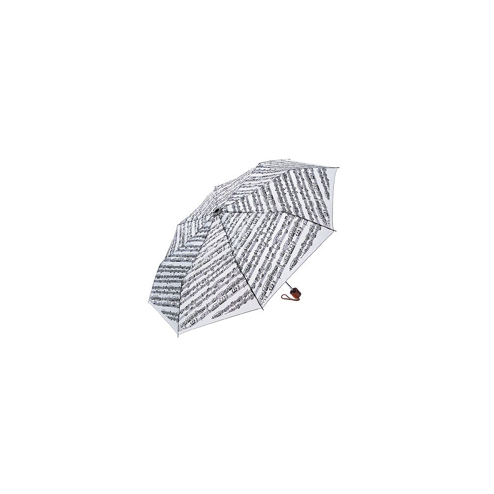 Mini Travel Umbrella: Sheet Music (White)