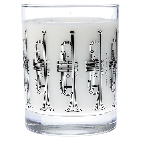 Clear Glass Tumbler: Trumpet