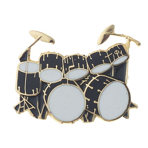 Mini Pin - Double Bass Drum Set - Black