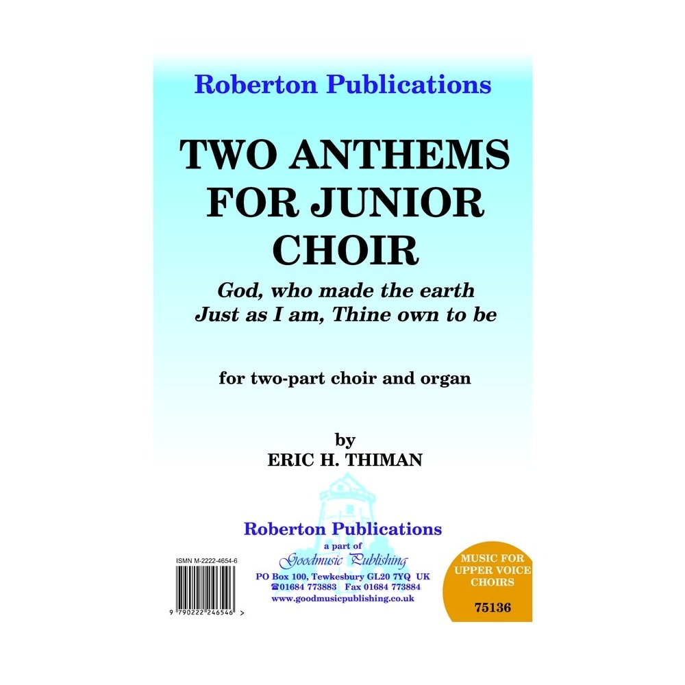 Thiman - Two Anthems for Junior Choir