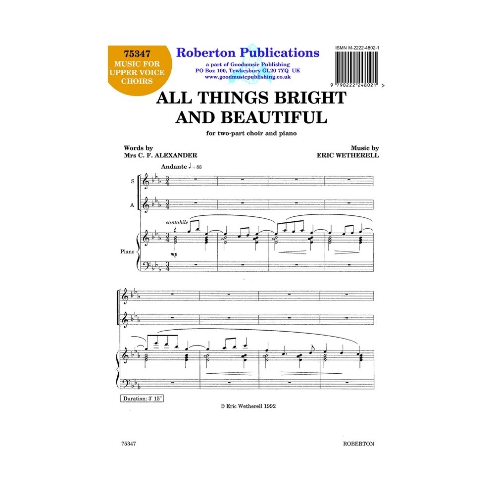 Wetherell - All Things Bright and Beautiful