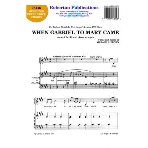 Brown, G - When Gabriel To...