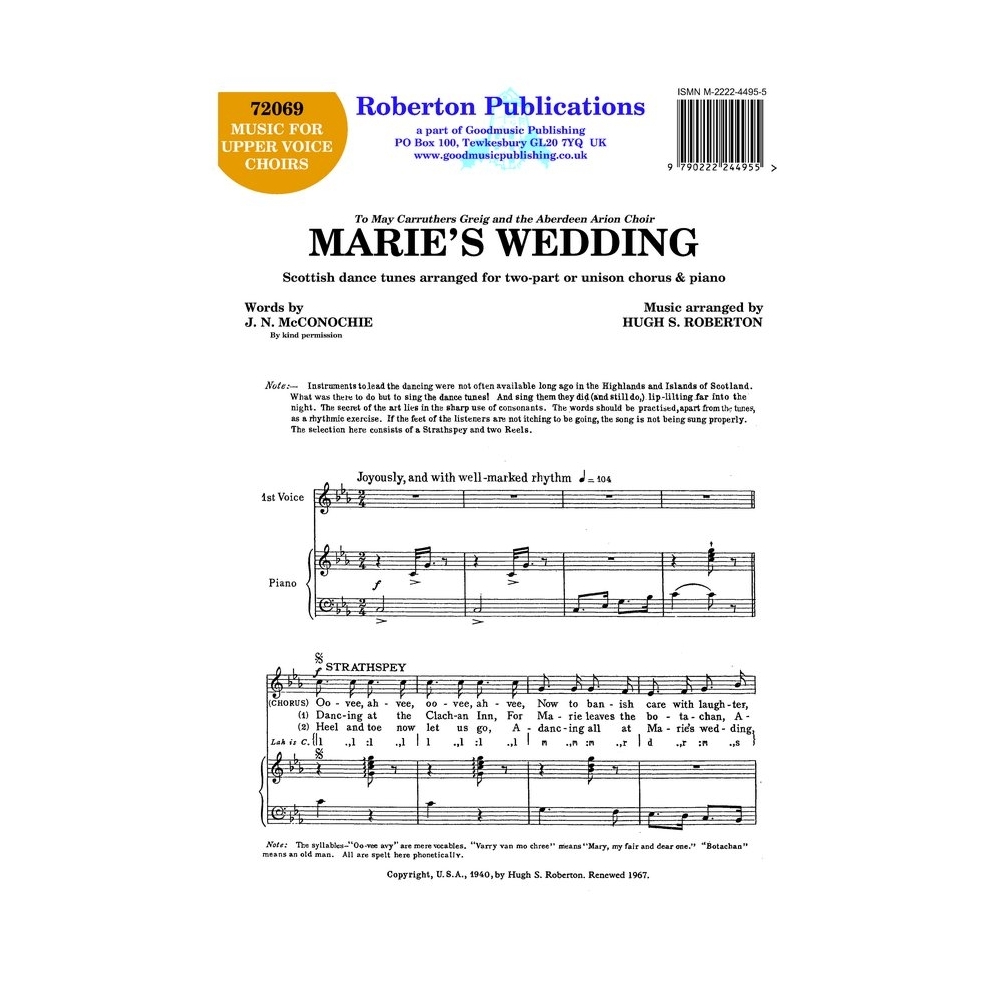 Roberton - Marie's Wedding