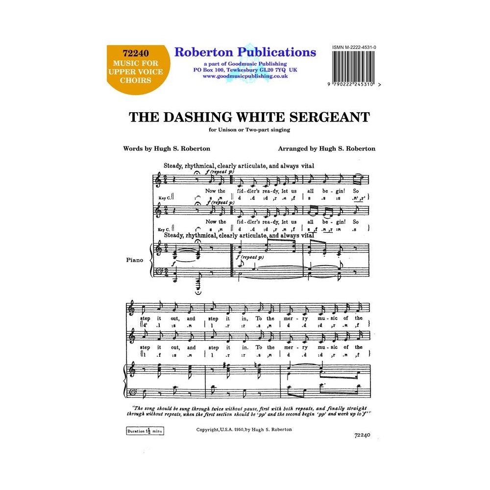 Roberton - Dashing White Sergeant (unis/2pt)