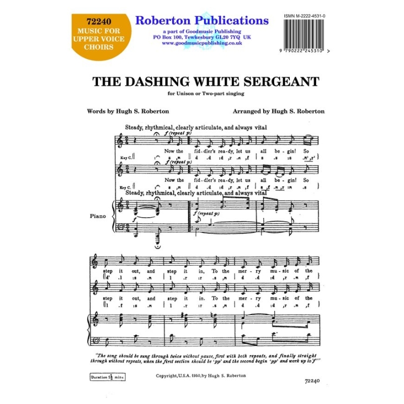 Roberton - Dashing White Sergeant (unis/2pt)