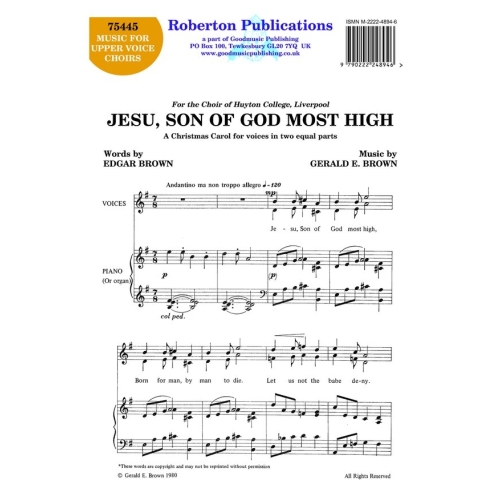 Brown, G - Jesu Son of God...