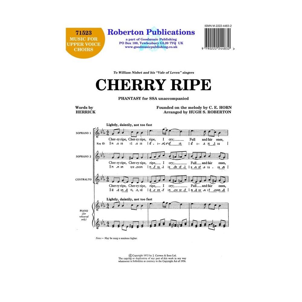 Roberton - Cherry Ripe