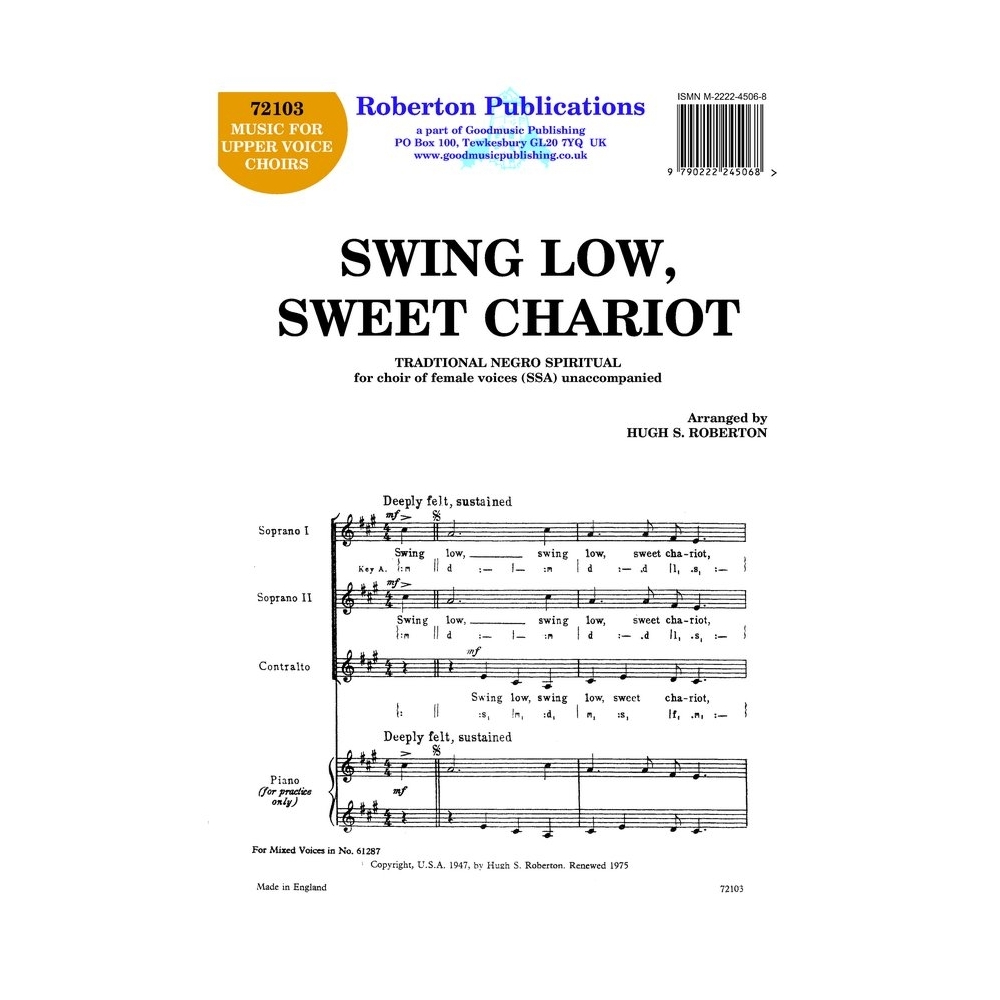 Roberton - Swing Low Sweet Chariot