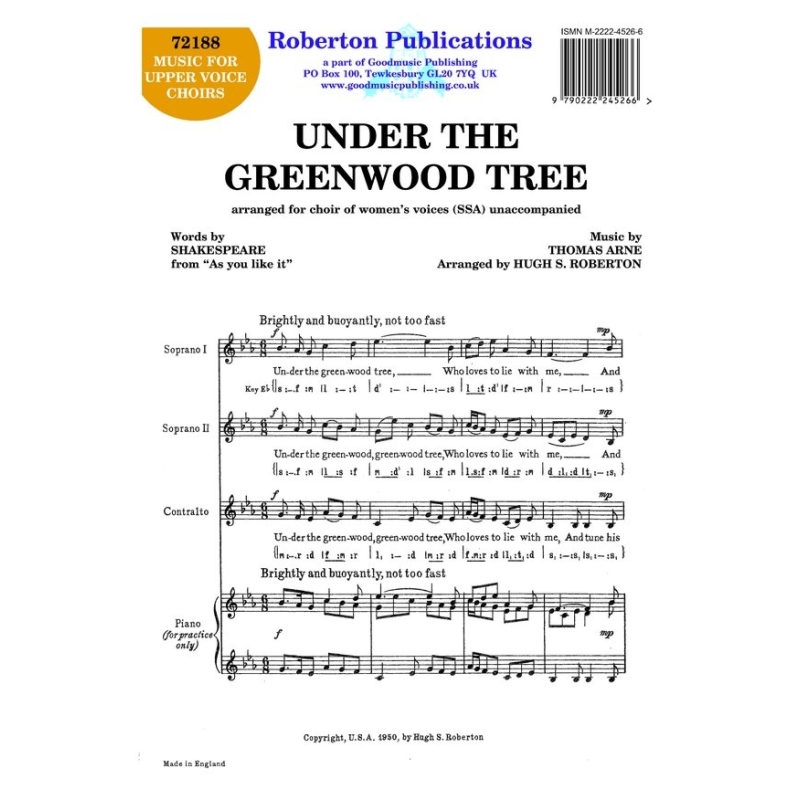 Arne - Under the Greenwood Tree