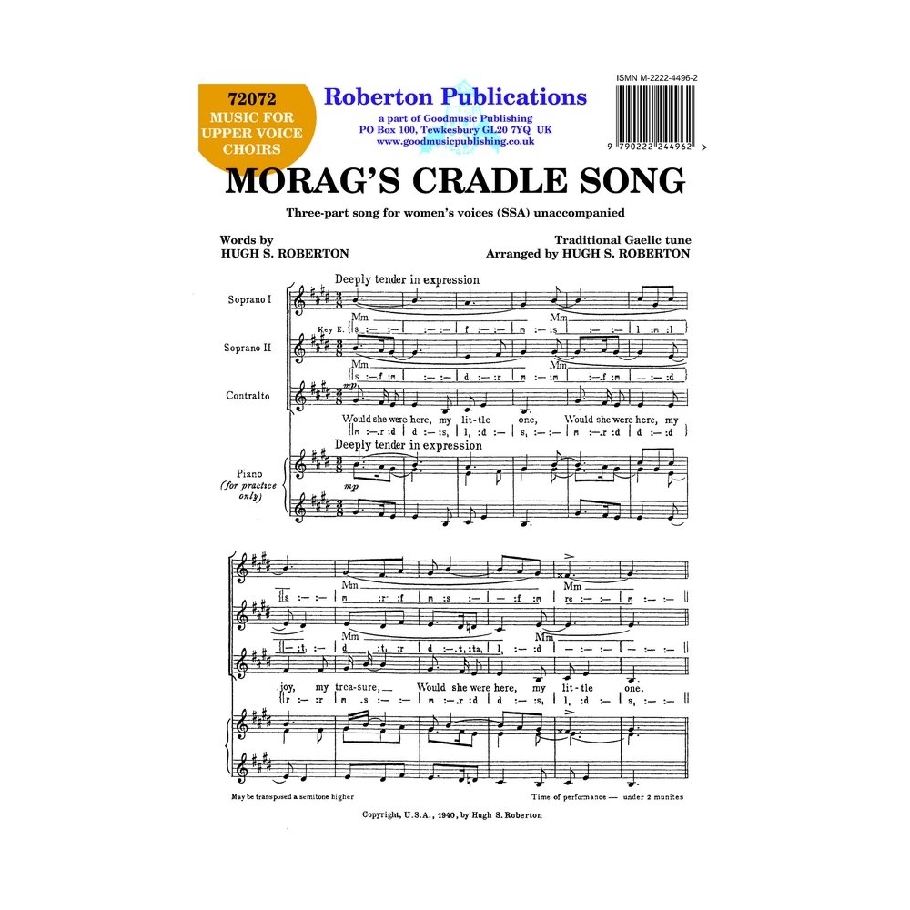 Roberton - Morag's Cradle Song