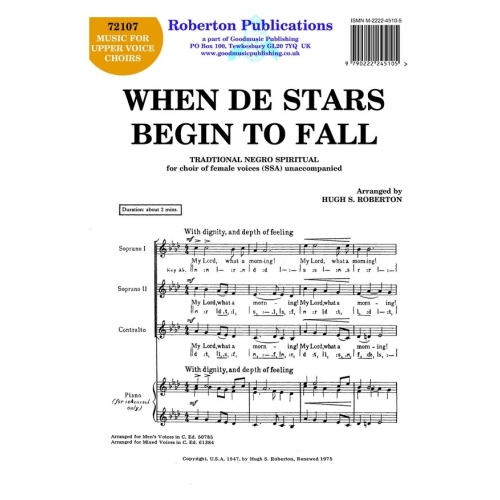 Roberton - When De Stars...