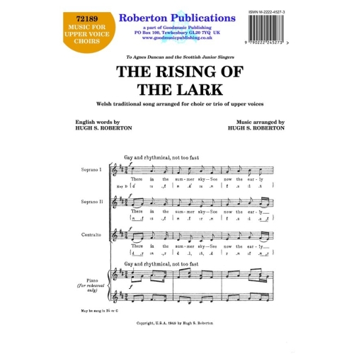 Roberton - Rising of the Lark