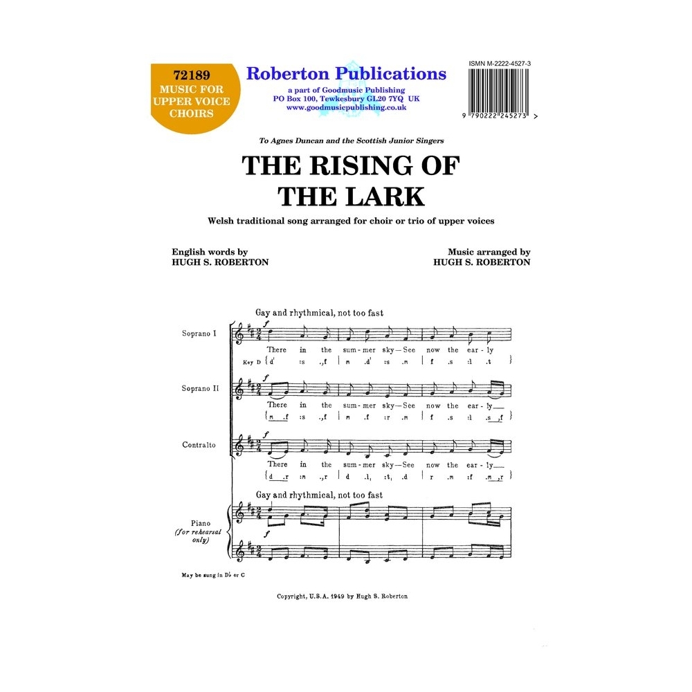 Roberton - Rising of the Lark