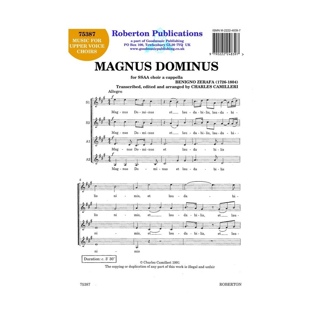 Zerafa - Magnus Dominus (ed.Camilleri)