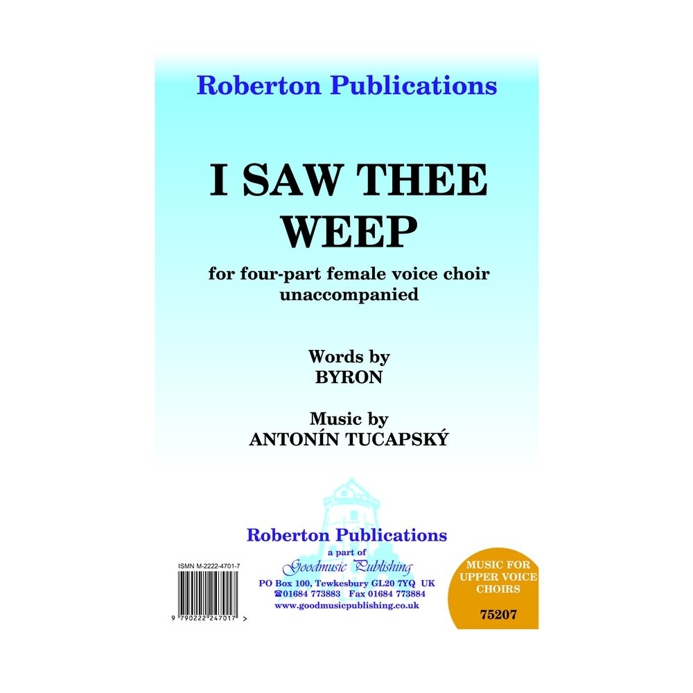 Tucapsky, Antonin - I Saw Thee Weep