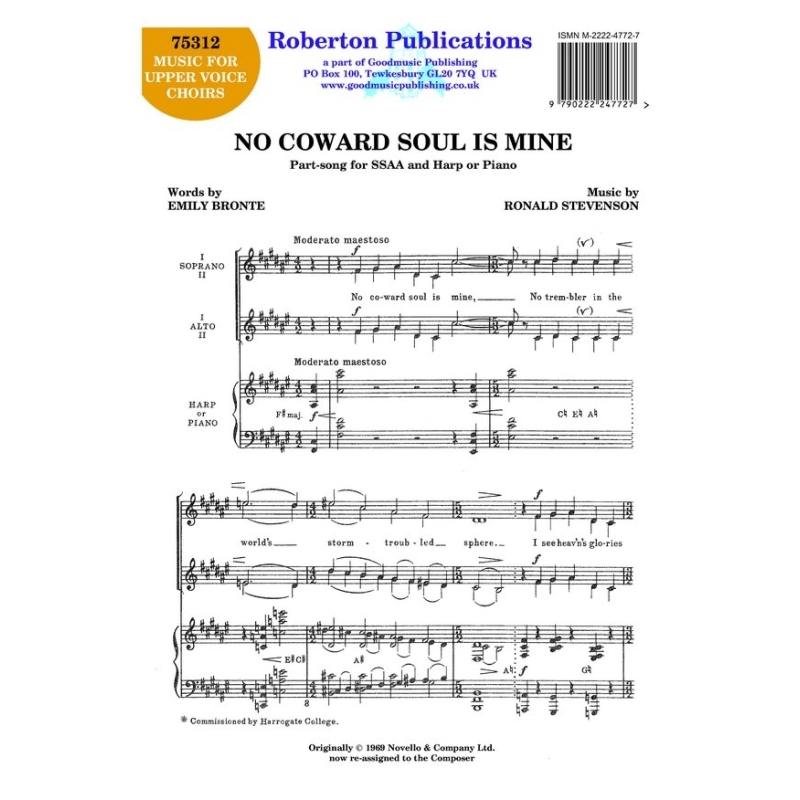 Stevenson, R - No Coward Soul Is Mine
