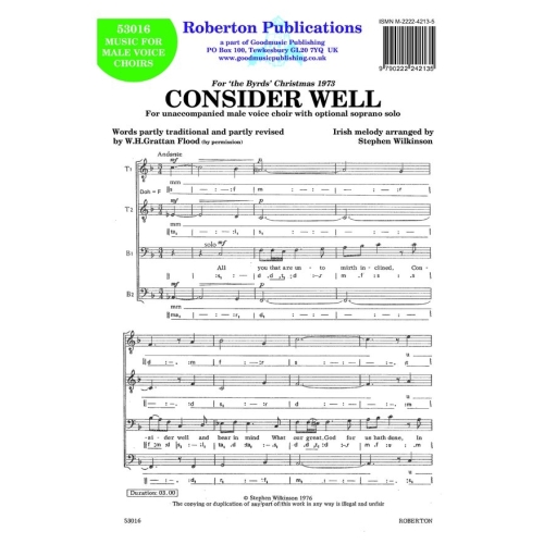 Wilkinson - Consider Well