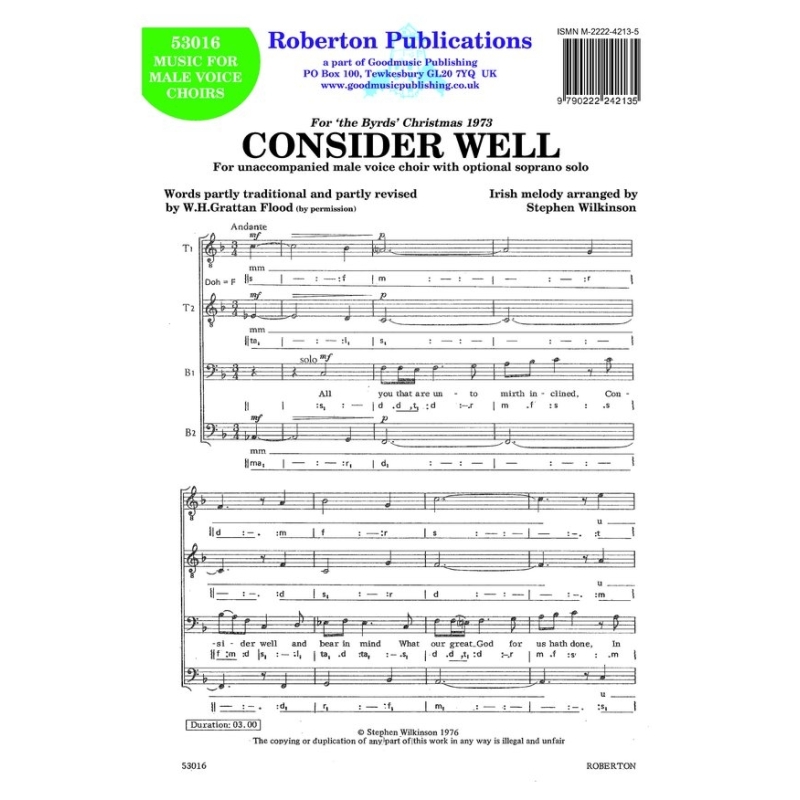 Wilkinson - Consider Well