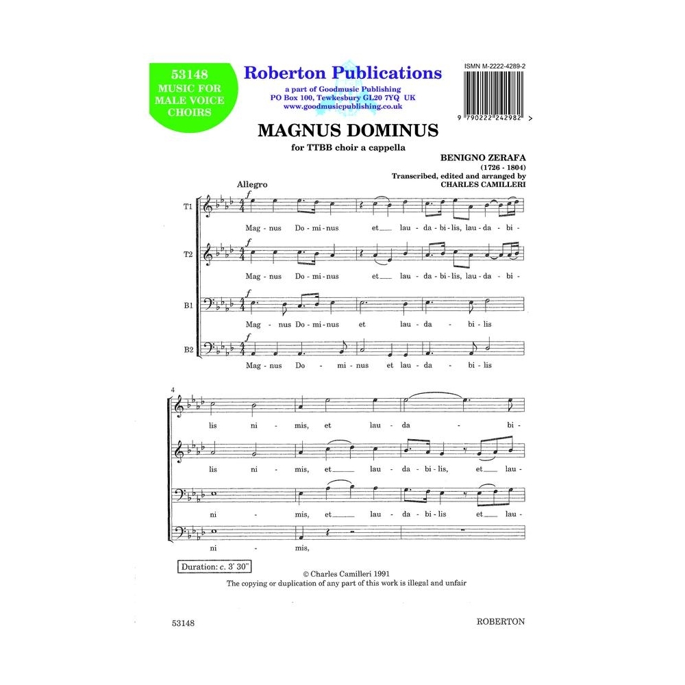 Zerafa - Magnus Dominus (ed.Camilleri)