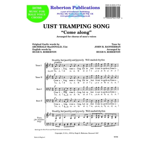 Roberton - Uist Tramping Song (Come Along)