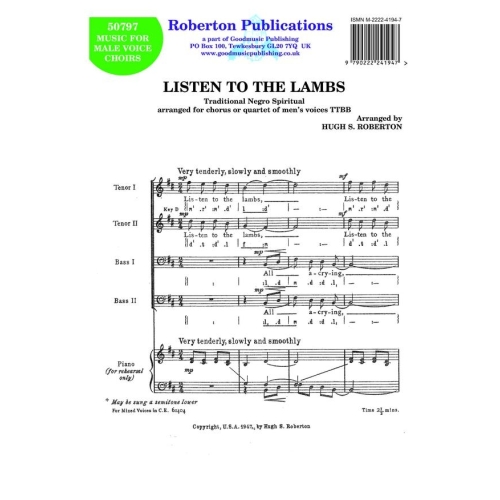 Roberton - Listen to the Lambs