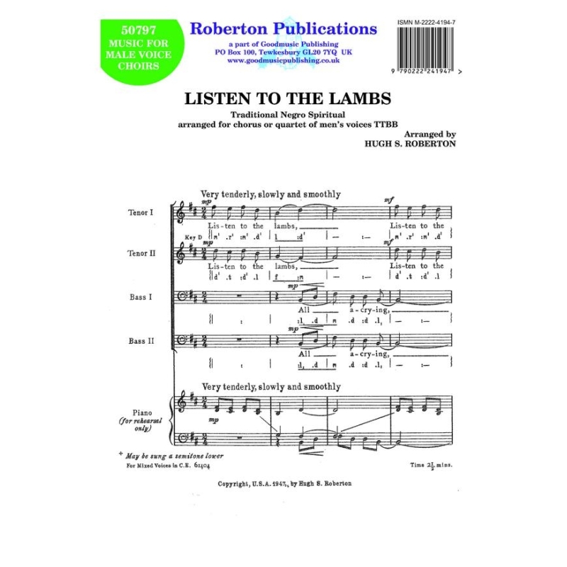 Roberton - Listen to the Lambs