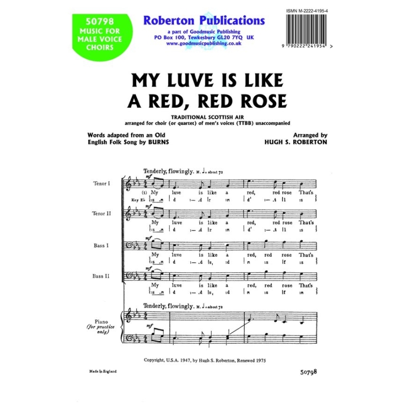 Roberton - My Luve is Like a Red Red Rose