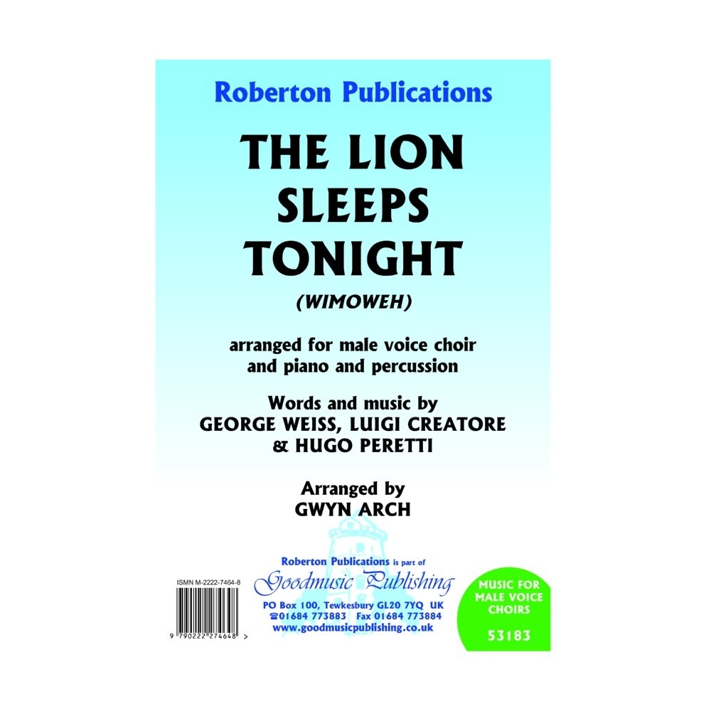 Weiss - Lion Sleeps Tonight Wimoweh (Arch)