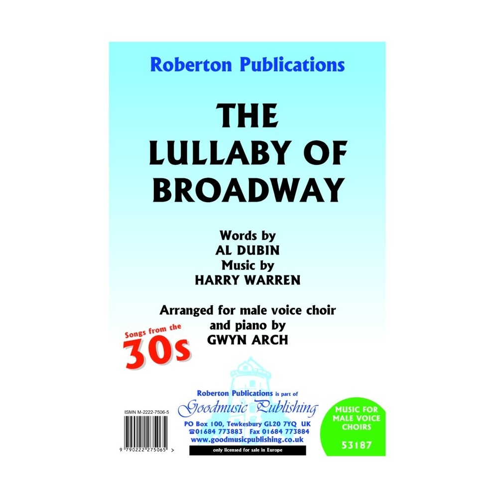 Warren - Lullaby of Broadway (arr.Arch)