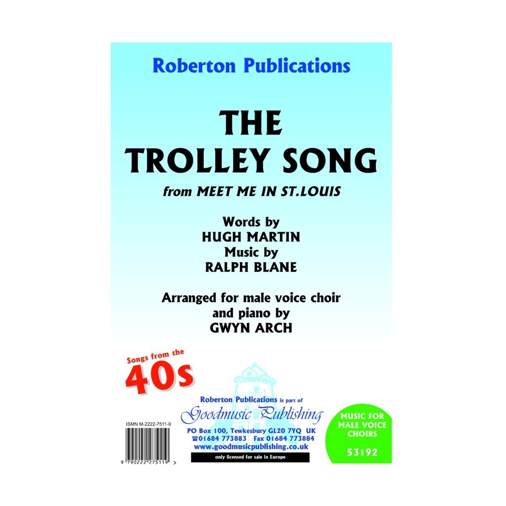 Blane/Martin - Trolley Song (arr.Arch)