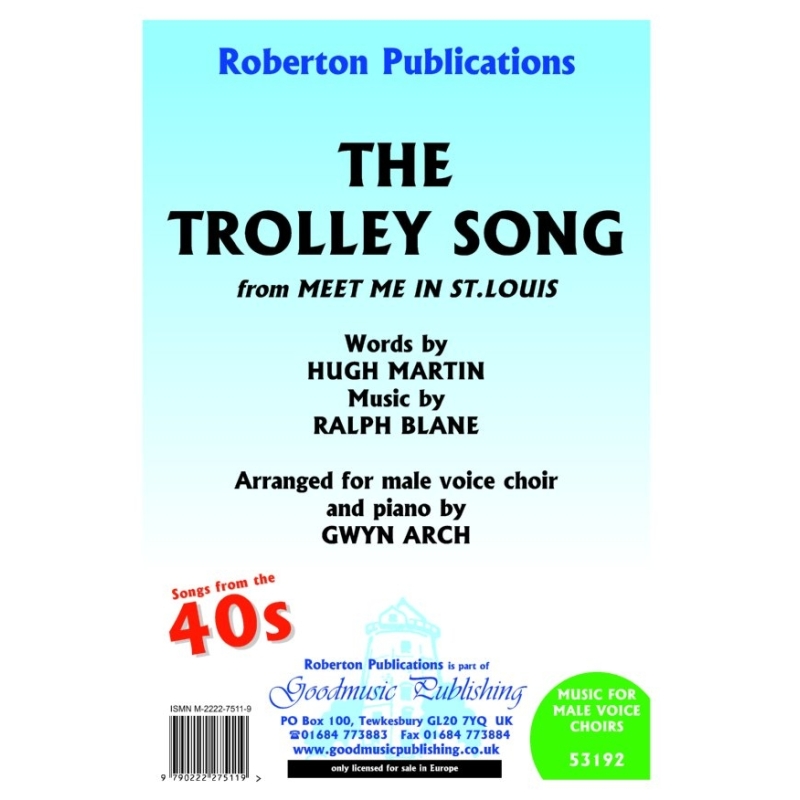 Blane/Martin - Trolley Song (arr.Arch)