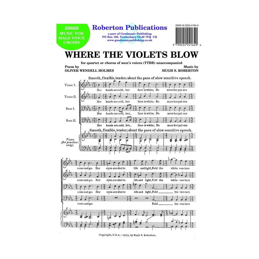 Roberton - Where the Violets Blow
