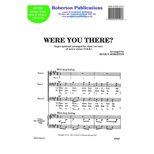 Roberton - Were You There?...