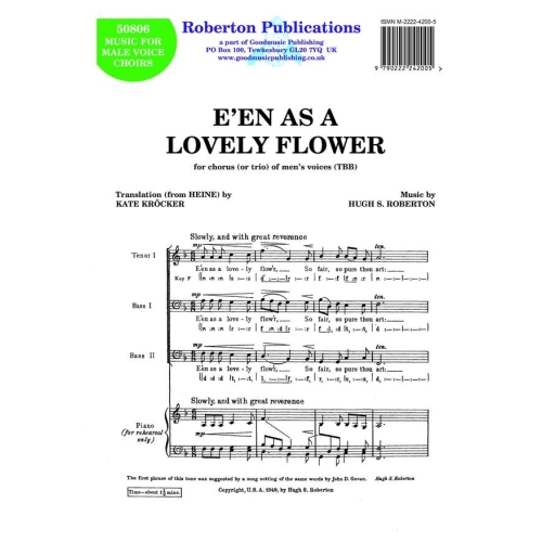 Roberton - E'en As a Lovely...
