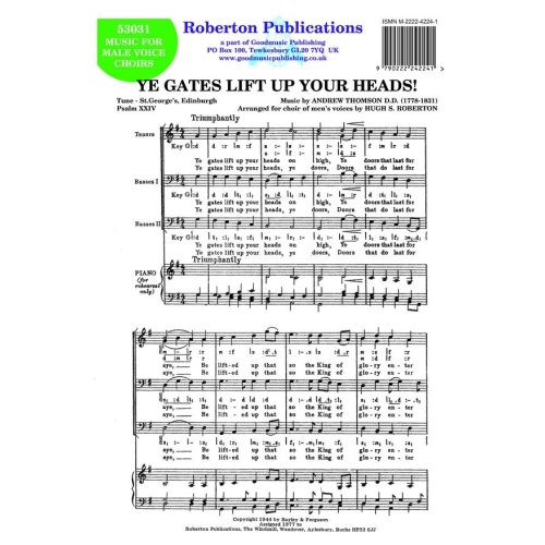 Roberton - Ye Gates Lift Up...