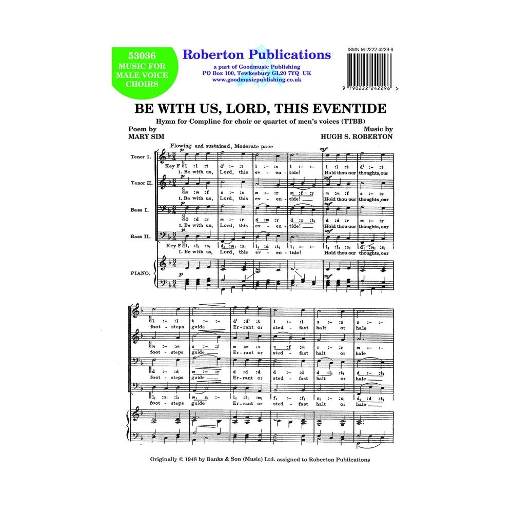Roberton - Be With Us Lord This Eventide