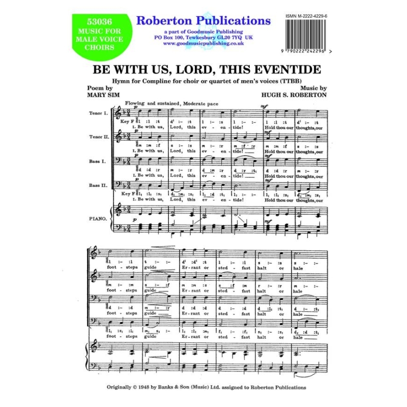 Roberton - Be With Us Lord This Eventide