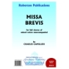 Camilleri - Missa Brevis