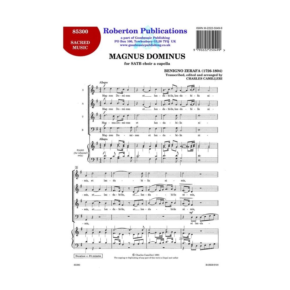 Zerafa - Magnus Dominus (ed.Camilleri)
