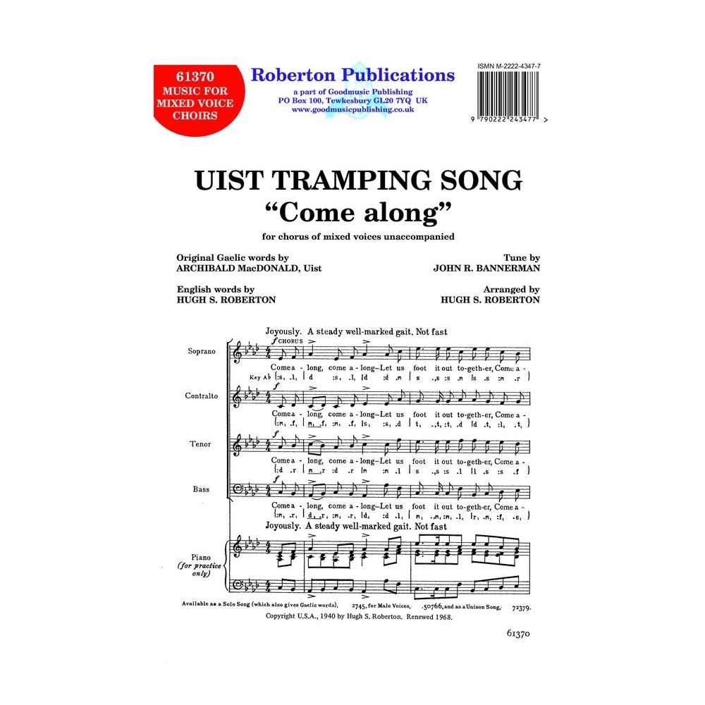 Roberton - Uist Tramping Song (Come Along)