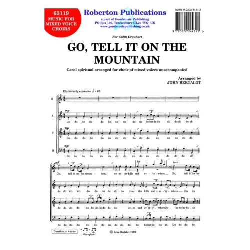 Bertalot - Go Tell It On...