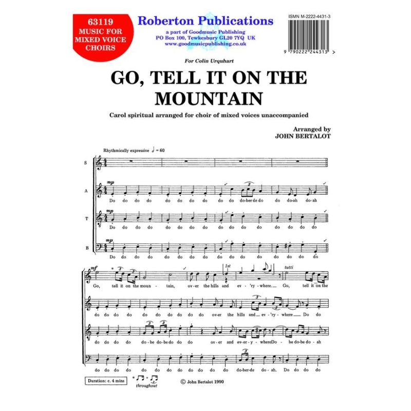 Bertalot - Go Tell It On the Mountain