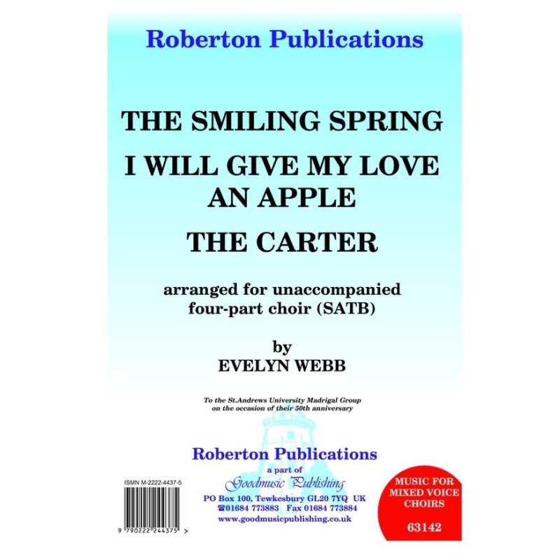 Webb - Smiling Spring/Carter/I Will Give..