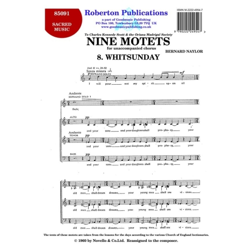 Naylor, B - 9 Motets - No.8...