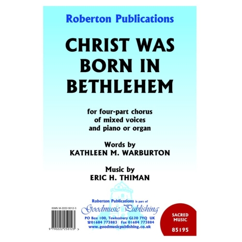 Thiman - Christ Was Born At...